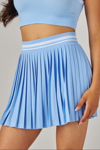 VARSITY PLEATED TENNIS SKIRT