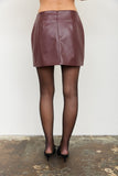 EN VOUGE LEATHER SET SKIRT