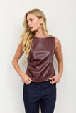EN VOUGE LEATHER SET TOP