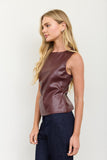 EN VOUGE LEATHER SET TOP