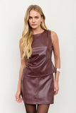 EN VOUGE LEATHER SET TOP