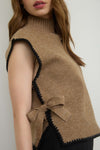 VANESSA SIDE TIE SWEATER TOP