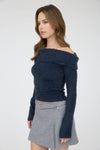 ALEXA OFF-SHOULDER SWEATER