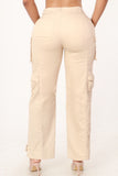 AYONNAH WIDE LEG CARGO PANTS