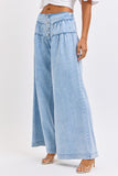 JOSIE 4-BUTTON WIDE LEG JEANS