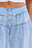 JOSIE 4-BUTTON WIDE LEG JEANS