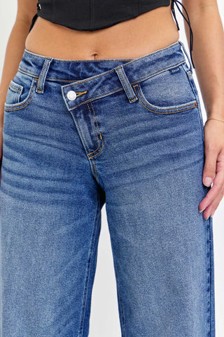 AT THE CROSSROAD WIDE LEG JEANS