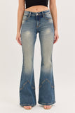 SOMEBODY'S PROBLEM FLARE JEANS