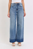 GEORGIA WIDE LEG CUFFED JEANS