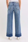 GEORGIA WIDE LEG CUFFED JEANS