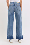 GEORGIA WIDE LEG CUFFED JEANS