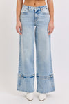 CUFF YOU UP WIDE LEG JEANS
