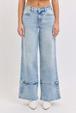 CUFF YOU UP WIDE LEG JEANS