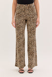 GONE WILD LEOPARD WIDE LEG JEANS