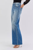 STUDDED WIDE LEG JEANS