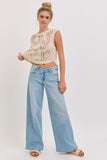 LOW RISE REPOSITIONED WIDE LEG JEANS