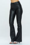 EVIE FAUX LEATHER FLARE PANTS
