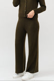 EASILY ELEVATED OLIVE KNIT SET PANTS