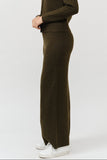 EASILY ELEVATED OLIVE KNIT SET PANTS