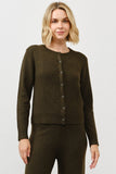 EASILY ELEVATED OLIVE KNIT SET CARDIGAN