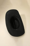 WESTERN HEART COWBOY HAT - BLACK