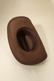 WESTERN HEART COWBOY HAT - BROWN