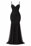 THE MUSE BLACK RUCHED MAXI DRESS