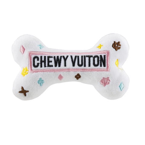 CHEWY VUITON BONE SQUEAKER DOG TOY