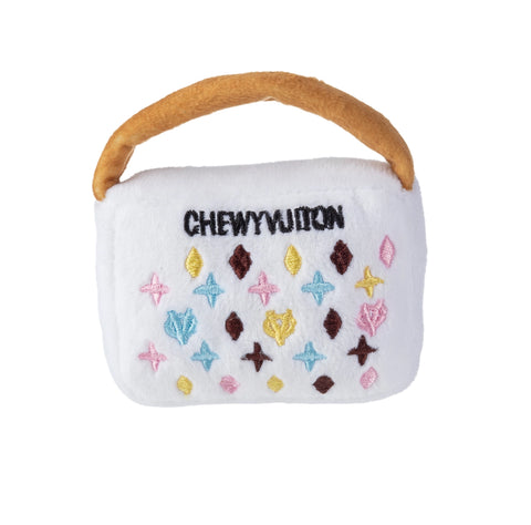 CHEWY VUITON PURSE SQUEAKER DOG TOY