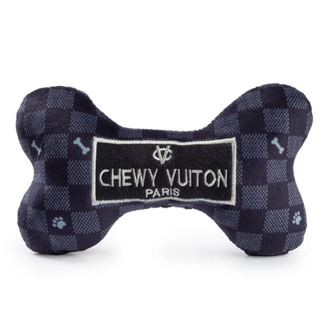 LARGE CHEWY VUITON BONE SQUAKER DOG TOY