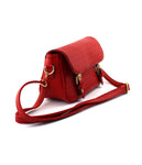 AUBREY VEGAN LEATHER BAG - RED