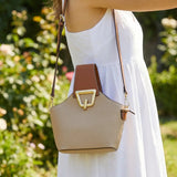 VEGAN LEATHER BUCKET TOTE