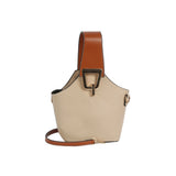VEGAN LEATHER BUCKET TOTE