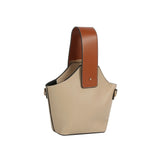 VEGAN LEATHER BUCKET TOTE