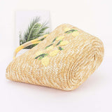STRAW LEMON TOTE BAG