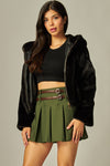 BROOKLYN FUR HOODED JACKET