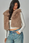 RITA FAUX FUR VEST - COCO