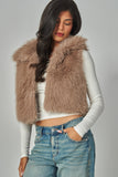 RITA FAUX FUR VEST - COCO