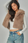 RITA FAUX FUR VEST - COCO