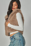 RITA FAUX FUR VEST - COCO