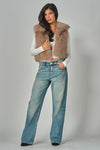 RITA FAUX FUR VEST - COCO