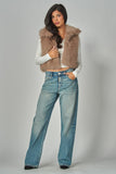 RITA FAUX FUR VEST - COCO