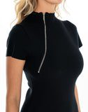 GIADA ZIP MIDI DRESS