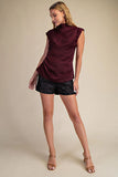 EVELINA SATIN TOP