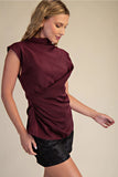 EVELINA SATIN TOP