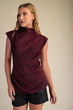 EVELINA SATIN TOP