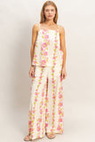 BLUSH GARDEN PANTS SET TOP