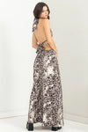 HOT SUMMER NIGHTS LEOPARD MAXI DRESS