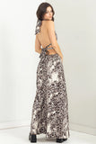 HOT SUMMER NIGHTS LEOPARD MAXI DRESS