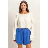 FEEL GOOD BOAT NECK TOP